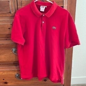 Lacoste Live Men’s Red Polo Shirt XXL preloved